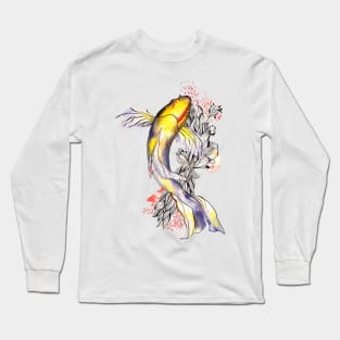 Yellow Koi Long Sleeve T-Shirt